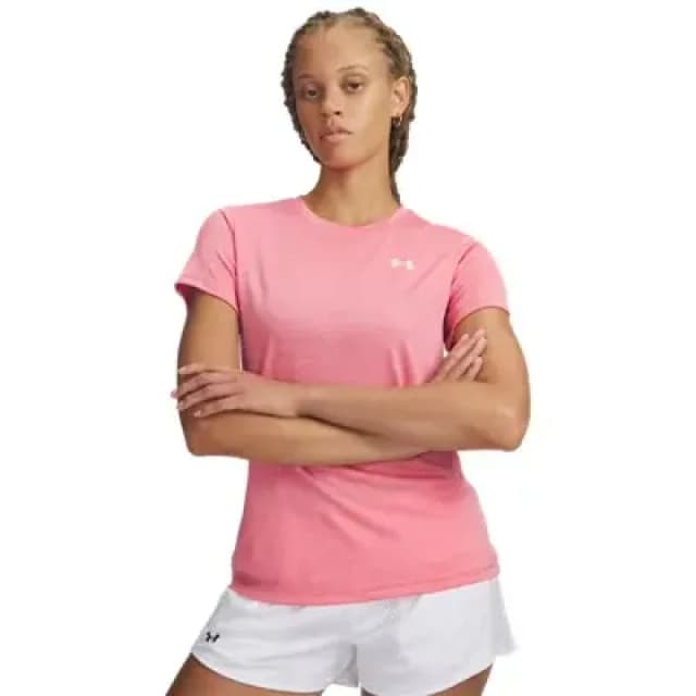 Womens T-Shirt Under Armour Tech Rose Female XL