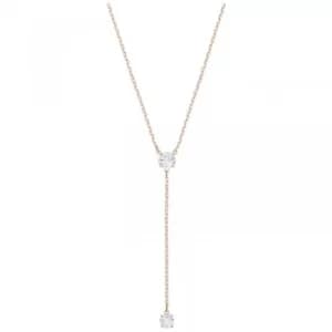 Ladies Swarovski Rose Gold Plated Attract Long Necklace