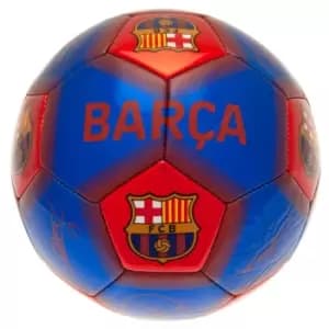 FC Barcelona Signature Football (One Size) (Blue/Red)