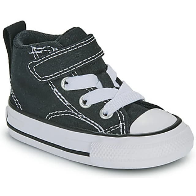 Converse Kids All Star Malden Street Mid Foundation Canvas High Top Trainers Black Baby 18 (2);19 (3);20 (3.5 to 4);21 (4.5);22 (5 to 5.5);23 (6);24 (