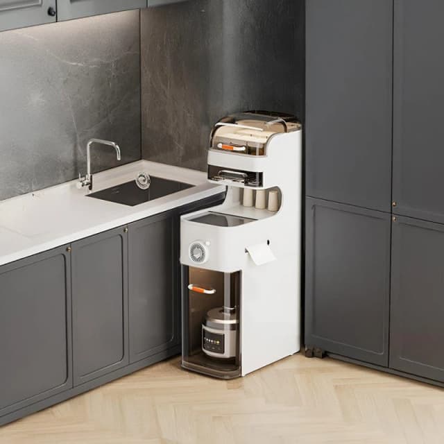 LIFE IDEAS 5-Tier Storage Organizer with Drawers and Wheels White unisex One size