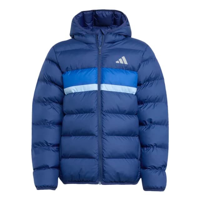 Adidas SPORTSWEAR Hooded Padded Jacket blue Baby 9/10Y (132 to 138CM);15/16Y (159 to 162CM);13/14Y (153 to 156CM);11/12Y (144 to 150CM)