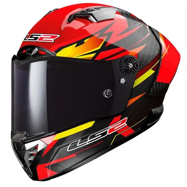 LS2 FF805 Thunder GP Aero Fire Red Black Full Face Helmet Size 2XL