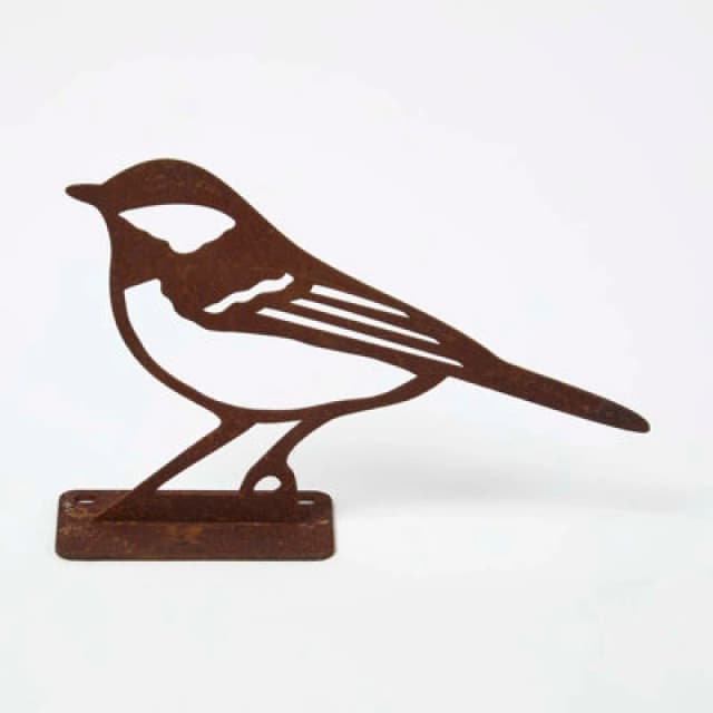 Homescapes Steel Great Tit Fence Topper