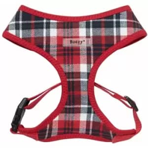 Soft Comfortable Mesh Breathable Fabric Dog Puppy Pet Adjustable Harness - Tartan - Large - Bunty