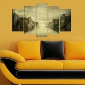 5MF-39 Multicolor Decorative MDF Painting (5 Pieces)