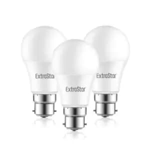 10W LED Globe Bulb B22 Daylight 6500K pack of 3