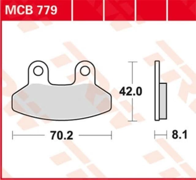 TRW MCB779 Brake pad set Brake Pad Set,disc brake (402)