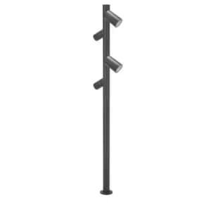 Pixa Outdoor 4 Light Bollard Black, IP44