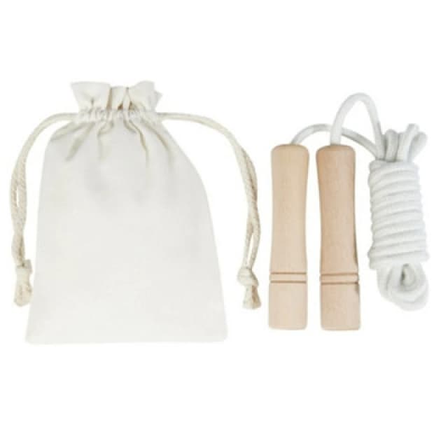 Avenue Avenue Denise Wooden Skipping Rope in Off White Off White One Size Unisex 5059958805842