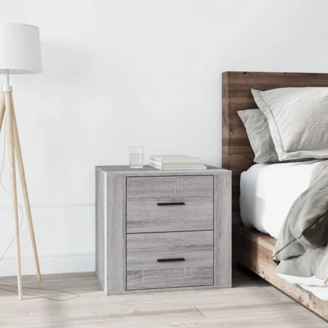 Vidaxl Bedside Cabinet Grey Sonoma 50X39X47 Cm, Grey 816710