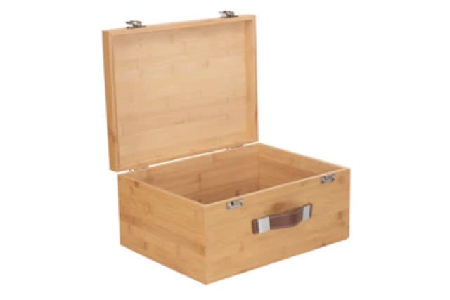 Red Hamper Wb076 Large Bamboo Storage Box