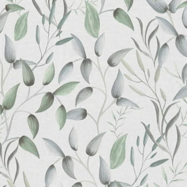 As Creation Grey Green Flower Bulb Wallpaper Floral Botanical Textured Paste The Wall Vinyl