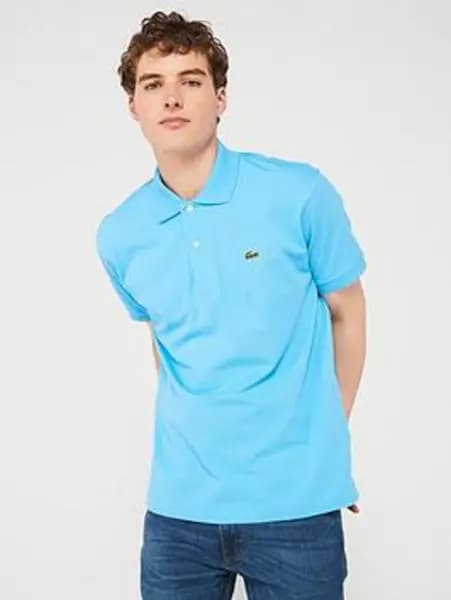 Lacoste Celest Blue Regular Fit Ultra Soft Cotton Jersey Polo Shirt Blue Male M 206546UK