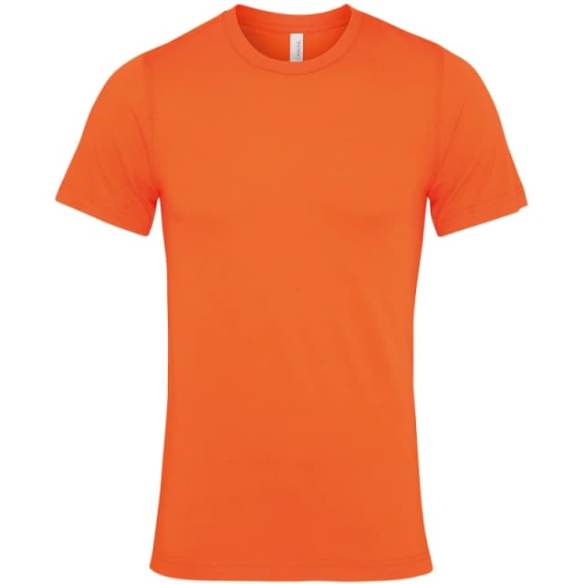Bella + Canvas Mens Jersey Crew Neck T-Shirt in Orange Size: XS Orange Male XS