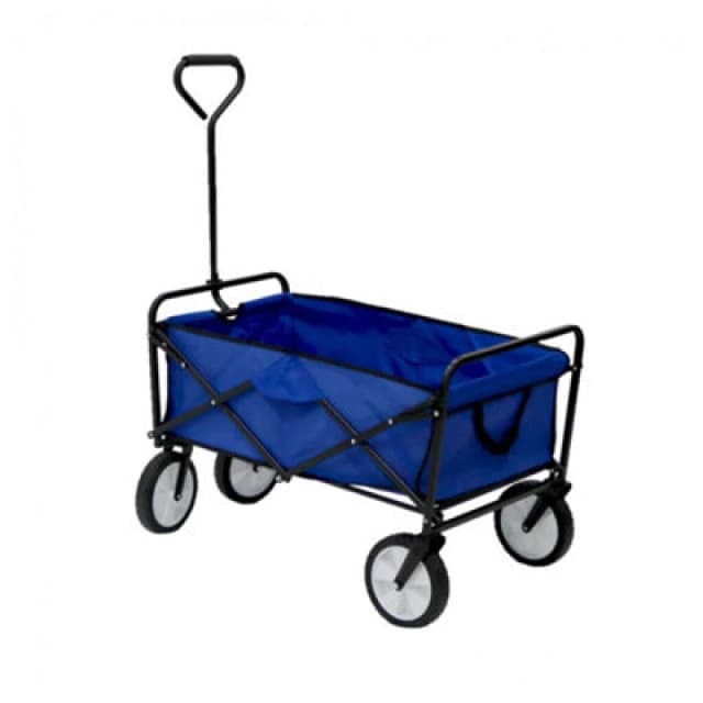 Oypla Heavy Duty Foldable Garden Trolley Cart Blue unisex