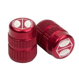 Box Cube Valve Cap Schrader Red