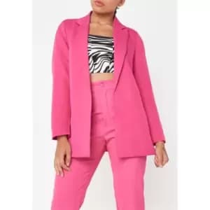 Missguided Oversized Boyfriend Blazer - Pink