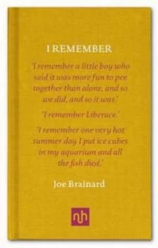 I Remember by Joe Brainard Book