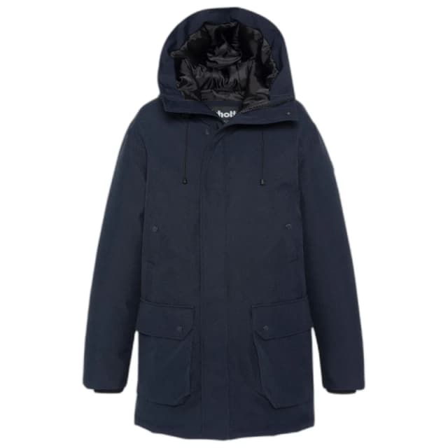 Schott Basic hooded parka Schott Bleu Male M
