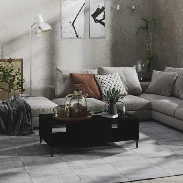 VIDAXL Coffee Table Black 103.5x60x35cm Engineered Wood Vidaxl 8720286358320