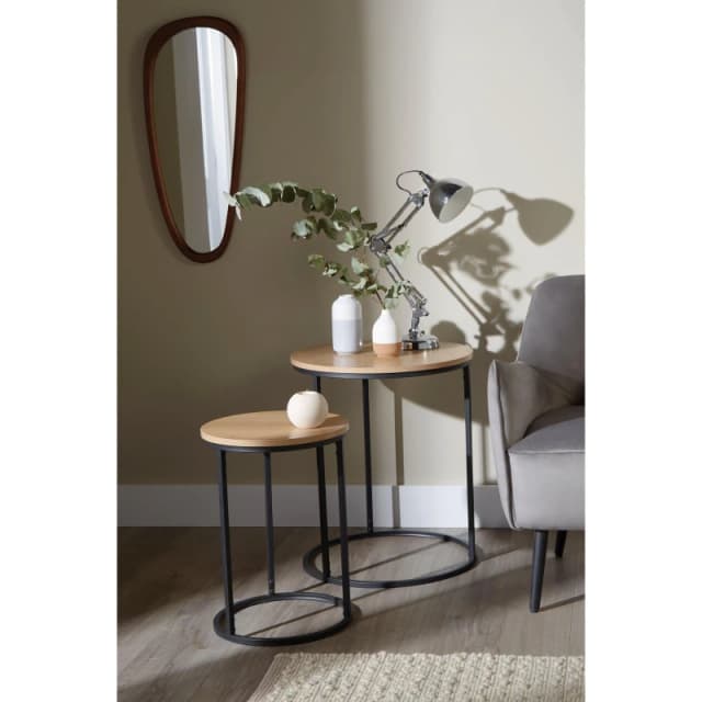 Homelife Nest of Tables - Brown Brown One Size