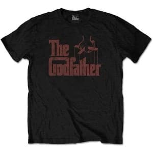 The Godfather - Logo Brown Unisex Large T-Shirt - Black