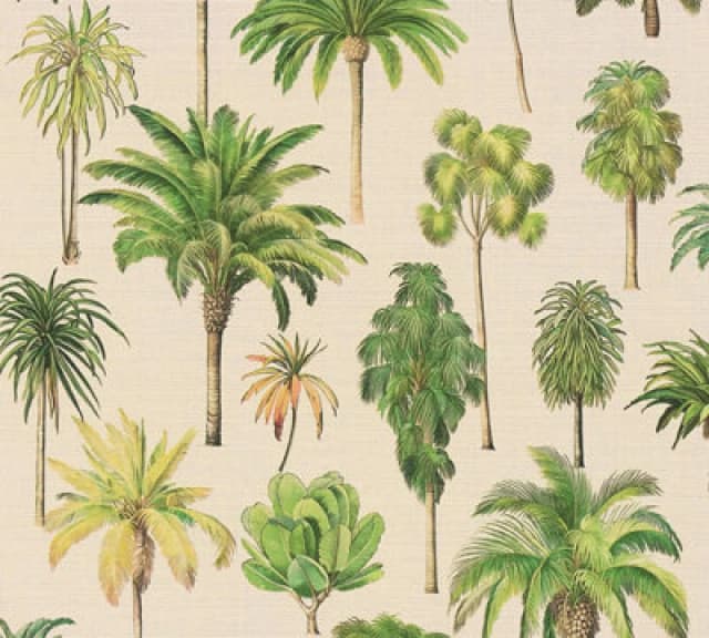 As Creation Non-Woven Warm Beige Island Foliage Wallpaper - Botanical Tropical Palm Trees Wallpaper 791711