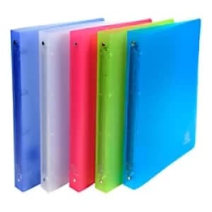 Chromaline Ring Binders 4O Rings 20mm, S30mm, A4, Assorted, Pack of 20