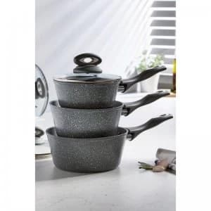 3 Piece Salter Grey Marble Pan Set