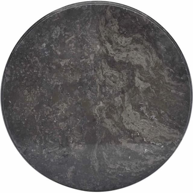 VIDAXL Table Top Black Ø50x2.5cm Marble vidaXL 8720286301043
