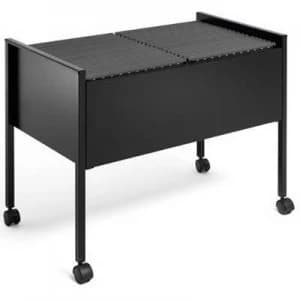 Durable Suspension file trolley 308201 Black