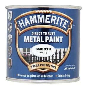 Hammerite Smooth White Paint - 250ml