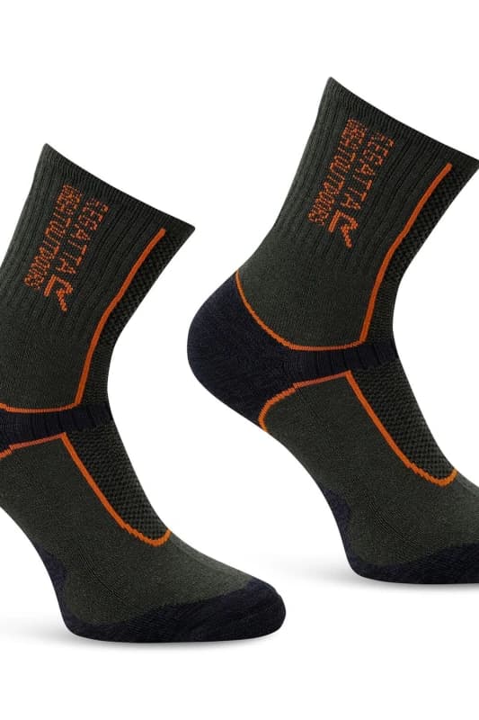 Regatta Regatta Men Merino Wool Hiker Sock in Dark Green Size: 6-8 Dark Green 6-8 Male 5063516179092