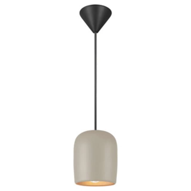 Nordlux Notti Metal Pendant Light Hand Blown Glass Grey,mains