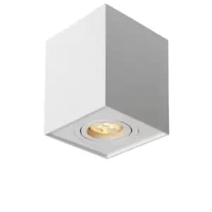 Lucide Tube Modern Surface Mounted Ceiling Spotlight 1xGU10 White
