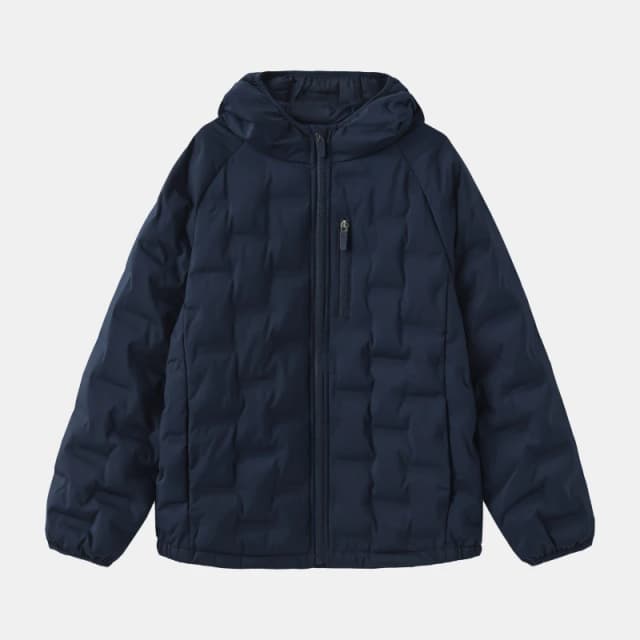 Karrimor Kids Heat-Sealed Waterproof Wind-Resistant Long Sleeve Insulated Puffer Jacket Navy male 7-8 (S)