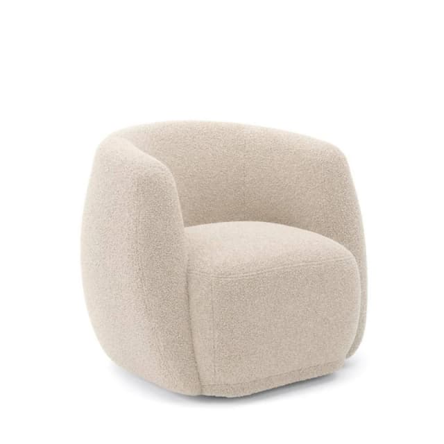 Clay Indoor Tub Chair - Sherpa - L79.5 x W82 x H72cm - Cotton - Flat Pack LPDCLACOTCHA