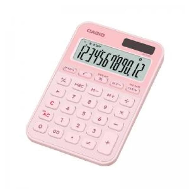 Casio Casio MS-20YC Mini Desk Calculator Light Pink MS-20YC-LP-W-EP MS-20YC-LP-W-EP