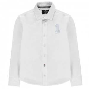 Hackett Hackett Boys Long Sleeved Number 1 Logo - 800 White