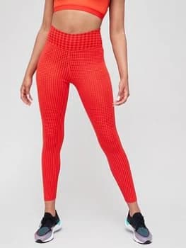 Nike The One Dri-FIT Icon Clash Legging - Red, Red Size M Women