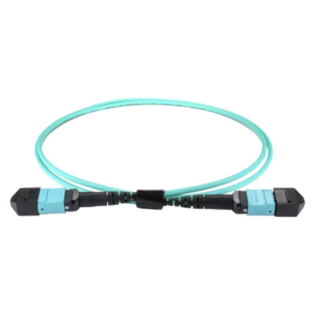Cablenet 10m OM4 MPO (F) to MPO (F) Female 12F Aqua Trunk Cable Method