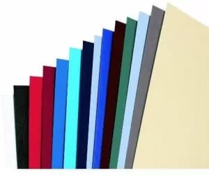 GBC 46700E LeatherGrain A4 Binding Covers Black pack of 50