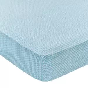 Joules Coastal Border Stripe Kingsize Fitted Sheet, Aqua