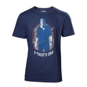 Uncharted 4 A Thief's End Mens Boxcover Large T-Shirt