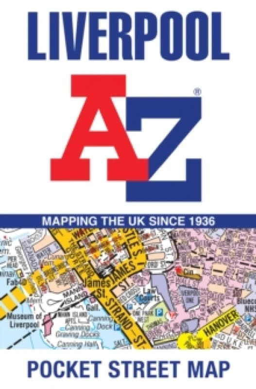 Liverpool A-Z Pocket Street Map. By AZ Maps Books