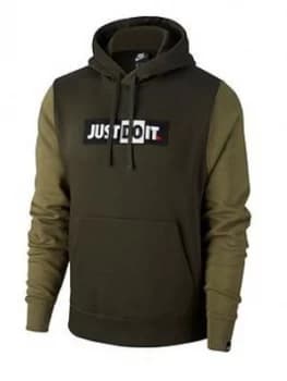 Nike Just Do It Logo Hoodie - Green