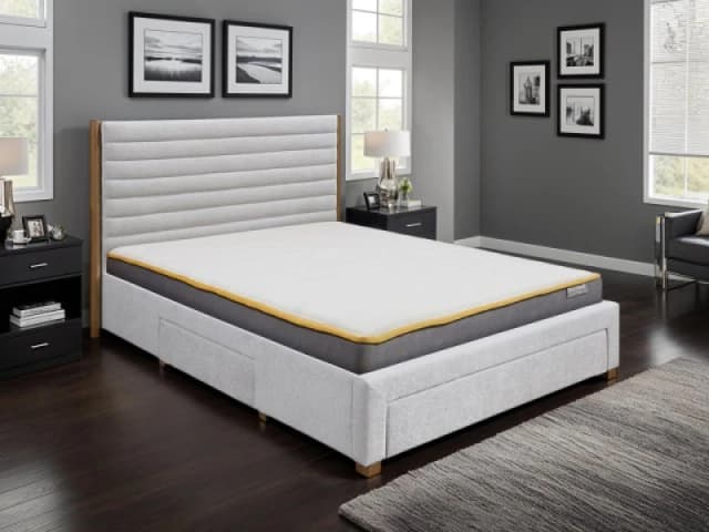 Birlea Arabella Grey Fabric 3 Drawer Bed Frame - 5ft King Size