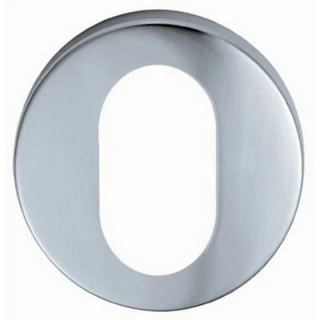 Loops 52mm Oval Profile Open Escutcheon 8mm Depth Concealed Fix Satin Steel Metallics unisex
