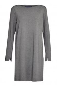 French Connection Lula Tiff Slash Neck Dress Grey